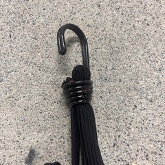 フック付きゴムバント（黒）の画像