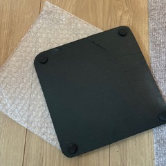 新品未使用　ストレートプレート　黒食器の画像