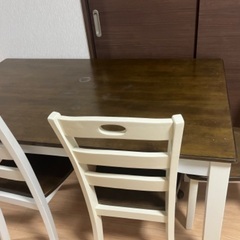 ダイニングテーブル、チェア6個セット