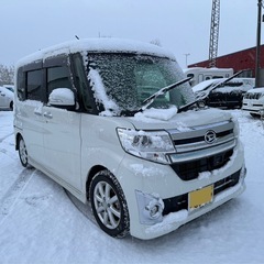 走行少な 車検2年 タントカスタム 4WD RS ターボ トップ...