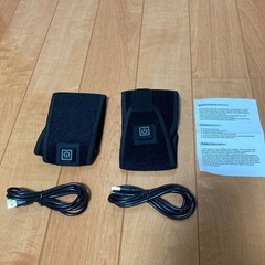 【左右ペア】3段階温度調整 usb給電 タイプC 電熱グローブ 電気手首パッド 電熱アームウォーマー  手首サポーター 手首ウォーマー 手袋 グローブ 電気 手用 手首用サポーターの画像
