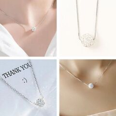 ミラーボールネックレス（新品）の画像