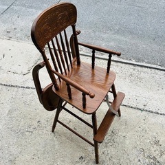 【✨‼️現品限り‼️✨】木製ベビーチェアの画像