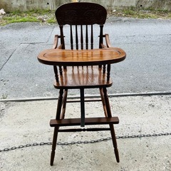 【✨‼️現品限り‼️✨】木製ベビーチェアの画像