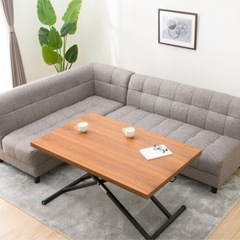 ✳︎ ダイニングテーブル 昇降式 木目 ダークブラウン 美品 すこしだけ