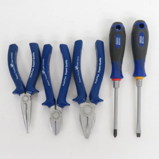 Raco Expart 工具セット ラジオペンチ・ニッパ・ペンチ・プラスドライバ・マイナスドライバ 5点セット 中古 【工具専門店 テイクハンズ金沢野々市店】