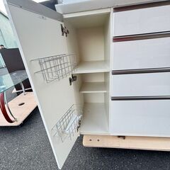 パモウナ PAMOUNA キッチンボード 食器棚 ホワイト