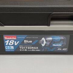 未開封 未使用 makita マキタ インパクトドライバ TD173DRGX ブルー 18V 6Ah セット品 バッテリ2個･充電器付 純正 【店頭引き取り限定】の画像