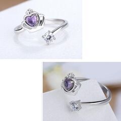 シルバー/プリンセスリング（新品）調整可能の画像