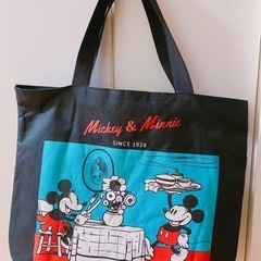 ミッキー＆ミニープリント トートバッグ