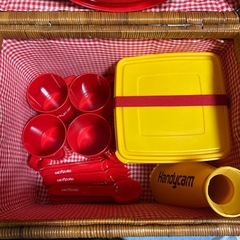 ピクニックセット　未使用　籐カゴの画像