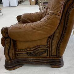 本革 オランダ製 シングルソファ レザー 1Pソファ アームソファ