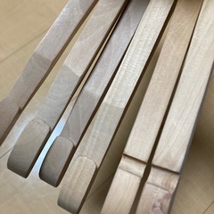 ナチュラル木製ハンガー　子ども　の画像