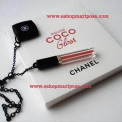 CHANEL◆シャネル チャーム 鏡ミニ・ミラー + リップグロ...
