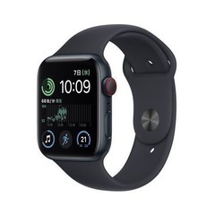 激安　保証付き　Apple Watch SE 第2世代　44mm GPS +セルラーモデル　ミッドナイトの画像