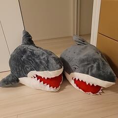 サメの顔ぬいぐるみ