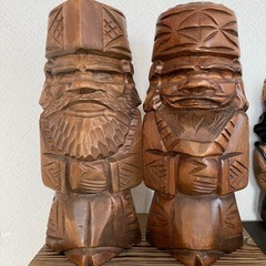 アイヌ　ニポポ　木彫り　北海道伝統工芸品