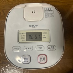 SHARP 炊飯器 KS-C5K-W 2017年製