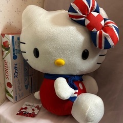 ぬいぐるみ　ハローキティ　イギリス柄