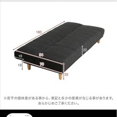 【受け渡し予定者決定済】ソファベッドの画像
