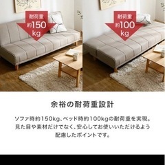 【受け渡し予定者決定済】ソファベッドの画像