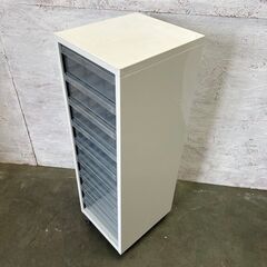 レターケース 深型 9段 キャスター付き 店舗用品 事務用品 A4サイズ キャビネット クリアケース 書類棚 Y0520の画像