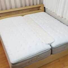 ⭕️キングサイズ ベッドフレーム ⭕️マットレス ⭕️トッパー✅地域限定無料配送の画像