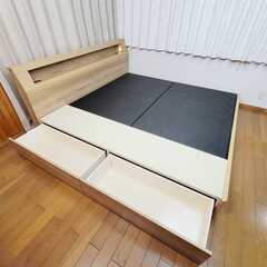 ⭕️キングサイズ ベッドフレーム ⭕️マットレス ⭕️トッパー✅地域限定無料配送の画像