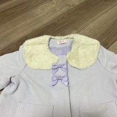 メゾピアノ 120 ファー付きコートの画像