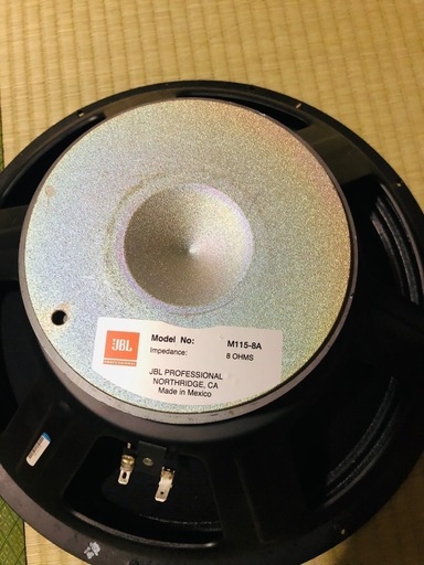 JBL M115-8A 2個 225 prx400 ジャンク スピーカー JBL M115-8A音出ません