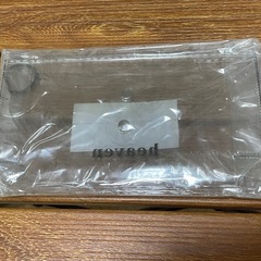 ペンケース 筆箱 クリア 三角型 シンプル 透明の画像