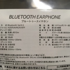 RiC ブルートゥースイヤホン　ガンメタ　中古の画像