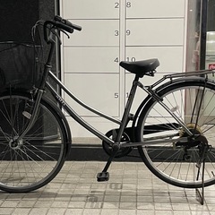中古 27インチ 自転車 ダークグレー LEDオートライト付き