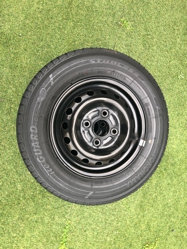 軽自動車用スタッドレスタイヤ付鉄ホイール145/80R12  74Q スタッドレス(ヨコハマアイスナビ)2019年製造　鉄ホイール