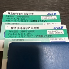 株主優待　ANA 2枚 郵送も可