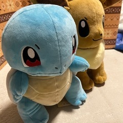 ポケモンぬいぐるみ　イーブイとゼニガメ　セットの画像