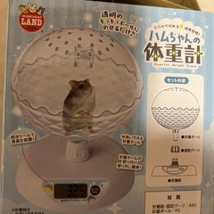 ハムちゃんの体重計の画像