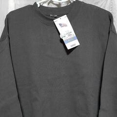 ⭕(35)タグ付き　新品未使用　LLサイズ　トレーナー　長袖　グレー色　綿100 秋冬物の画像