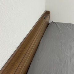 11/20AM引取限定　収納付きダブルベッドフレーム＋マットレス　の画像