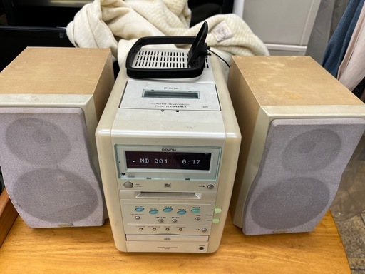 DENON システムコンポ ミニコンポ D-M2 ジャンク オーディオ機器 動作確認済み CD MDコンポ カセット