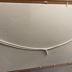 ☆中古￥1,000！額縁付き壁掛完成済みジグソーパズル　家具　幅79㎝ｘ高さ54㎝　【BK111】の画像