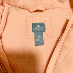 ピンク フード付きロンパース GAP 6-12か月　70-80cmの画像