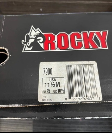アメリカ軍 ROCKY 790G デザートブーツ 未使用箱付き 米軍放出品 ビブラム ACB