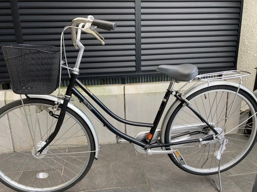 【26インチ自転車】美品❗️オートライト付　変速なし　前カゴ、グリップ新品❗️若林自転車　浜大津店　SALE中❗️