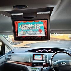 エスティマ　2.4 アエラスGエディション　中期モデル　H24　車検7/2　112000ｋ　純正HDDナビ＆地デジTV＆フリップダウンモニター　カラーバックカメラ　ETC 　両側パワースライド　17ＡＷ　キセノン　7人乗り　1オーナー記録簿の画像