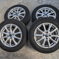 【美品】ダンロップ スタッドレスタイヤホイール付 175/65R15 84Q 