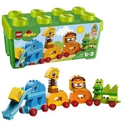 箱付き　デュプロ　LEGO 動物列車