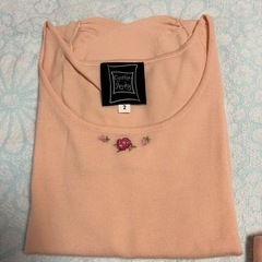 ニットアンサンブル　半袖・タートルネック・カーディガン　イトキン　3点セット Mの画像