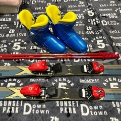 ジュニア用スキー3点セット 今日中なら500円の画像