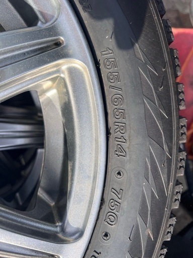 155/65R14 スタッドレスタイヤ　新品　2023年製　アルミホイール　4本セット